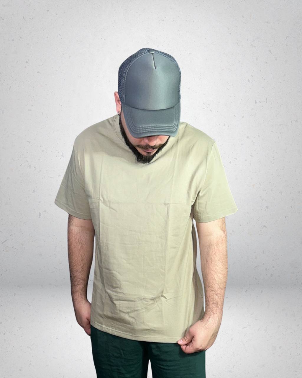 Polera Oversize Grey Blanks — Algodón Peinado
