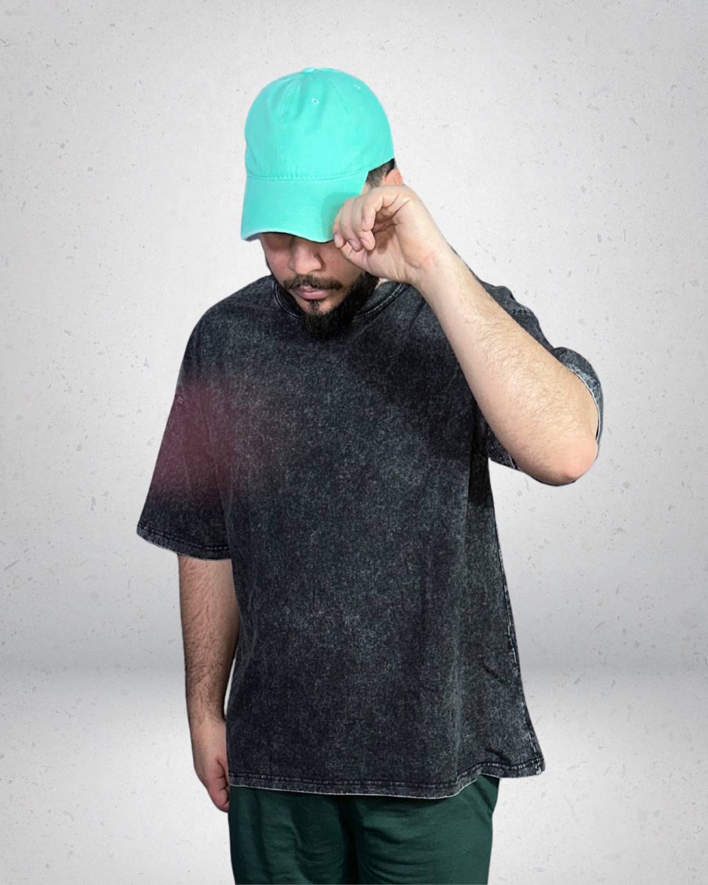 Polera Acidwash Grey Blanks — Efecto Lavado