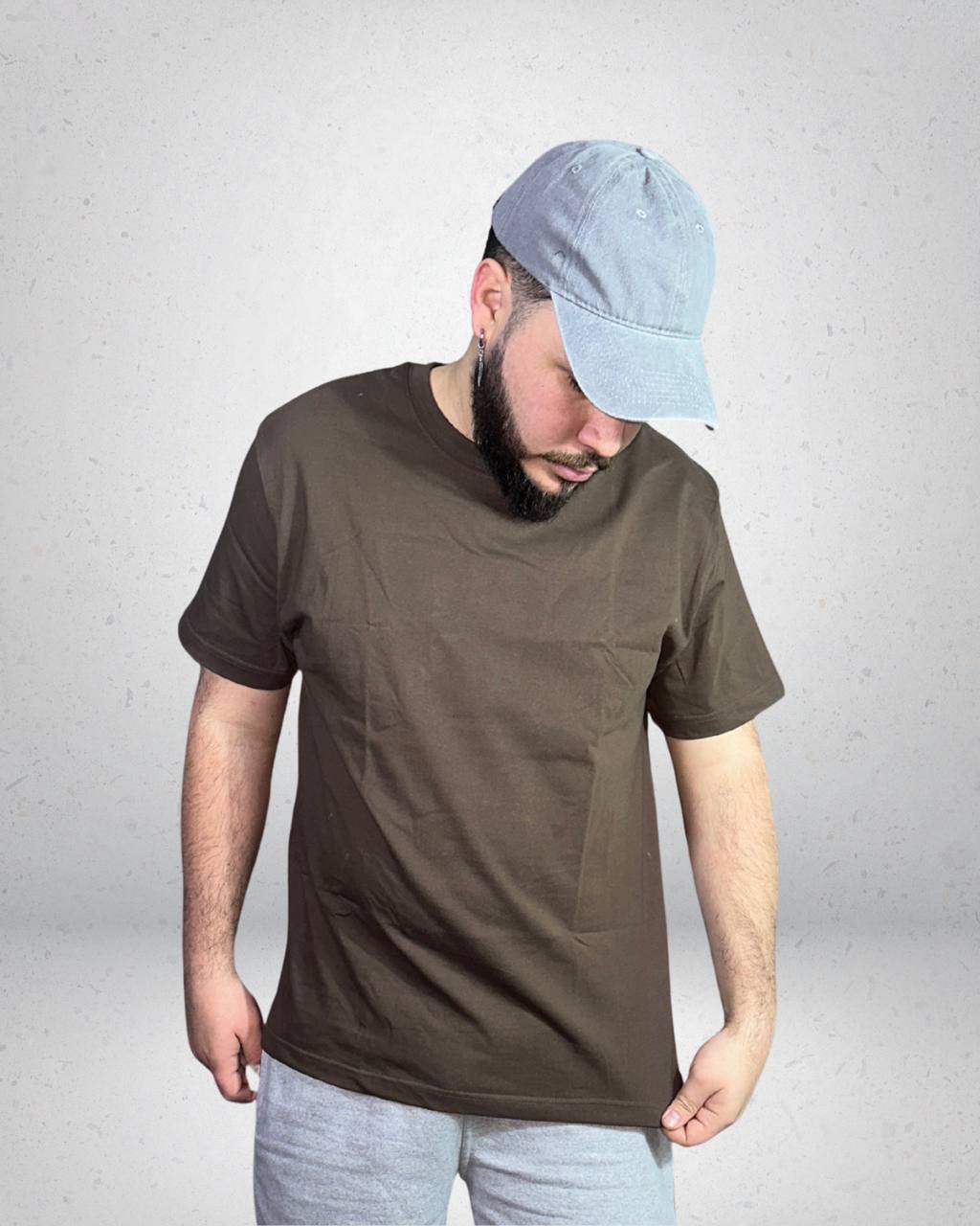 Polera Oversize Grey Blanks — Algodón Peinado