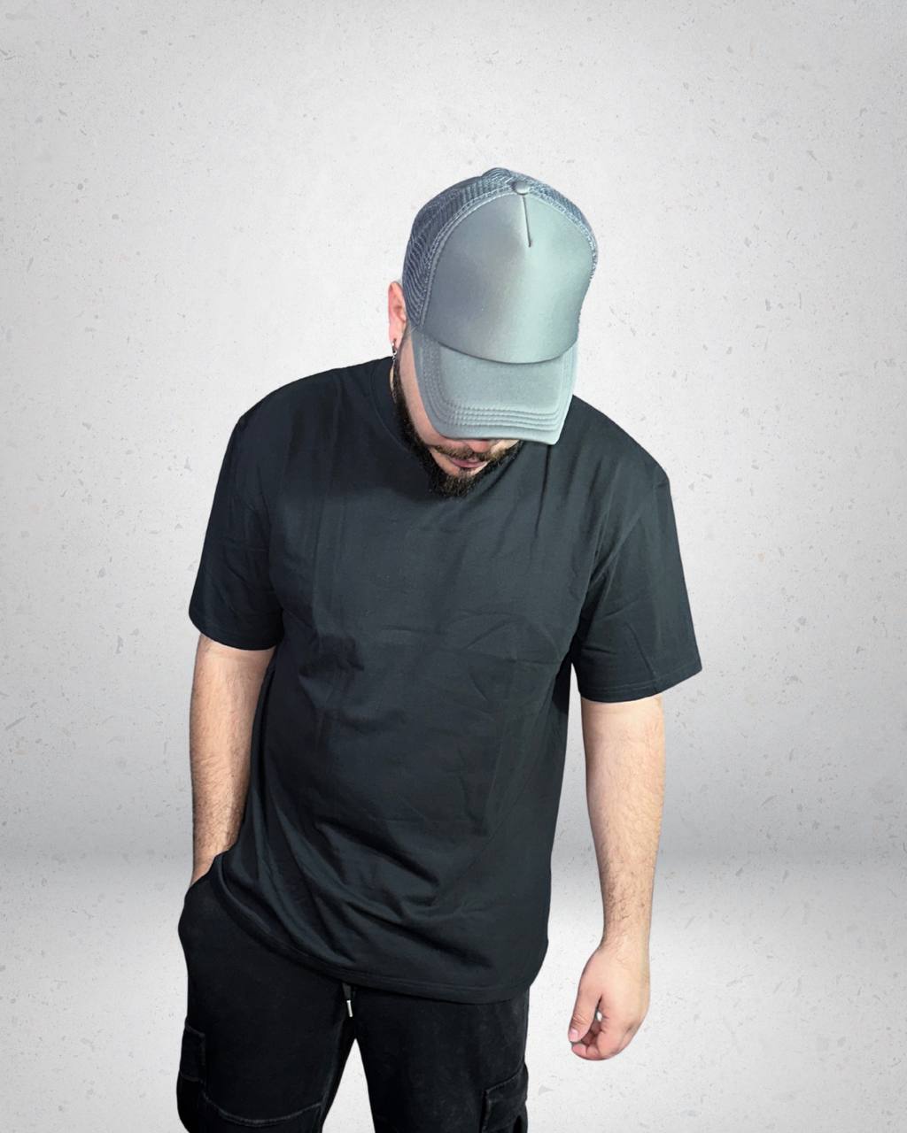 Polera Oversize Grey Blanks — Algodón Peinado