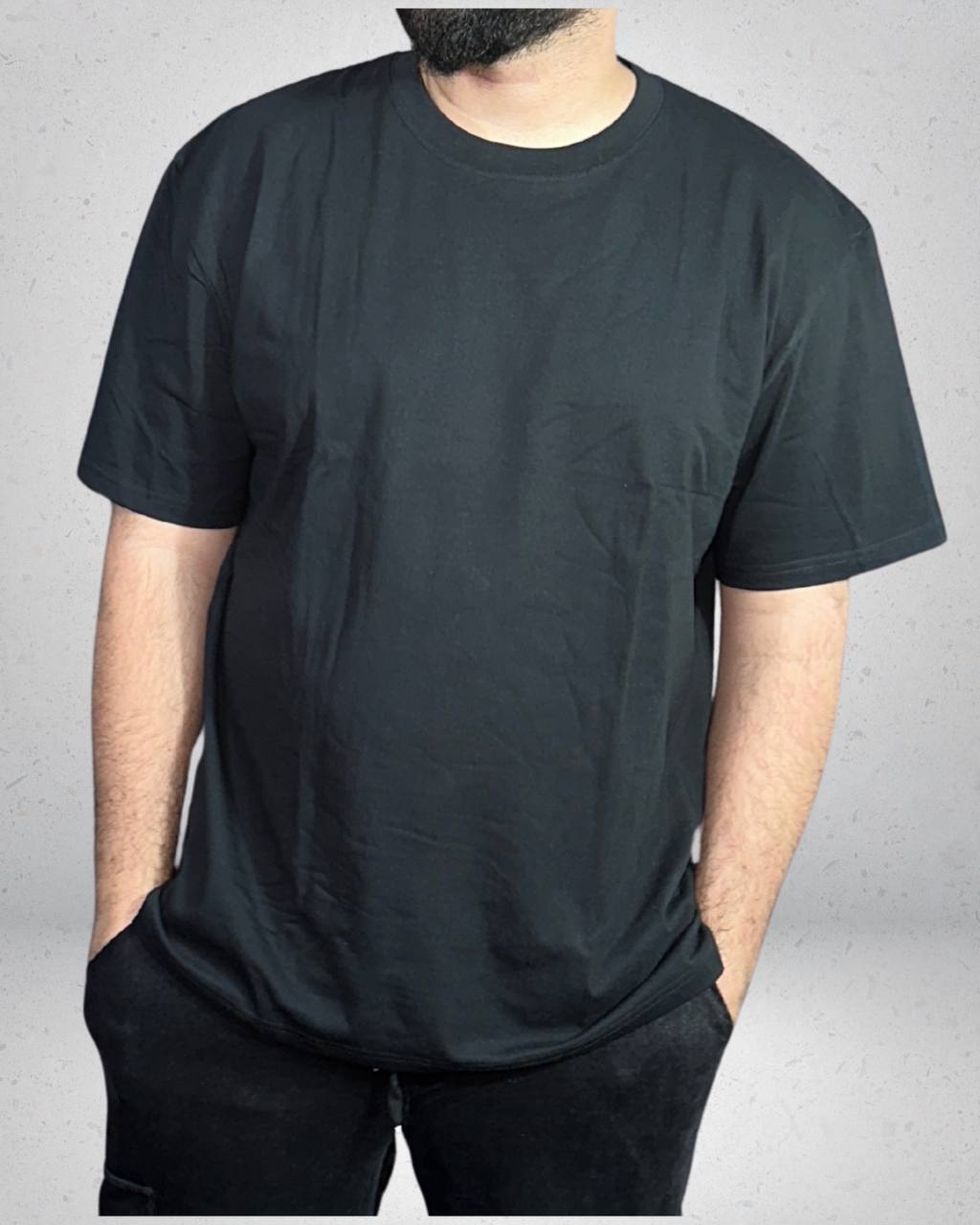Polera Oversize Grey Blanks — Algodón Peinado