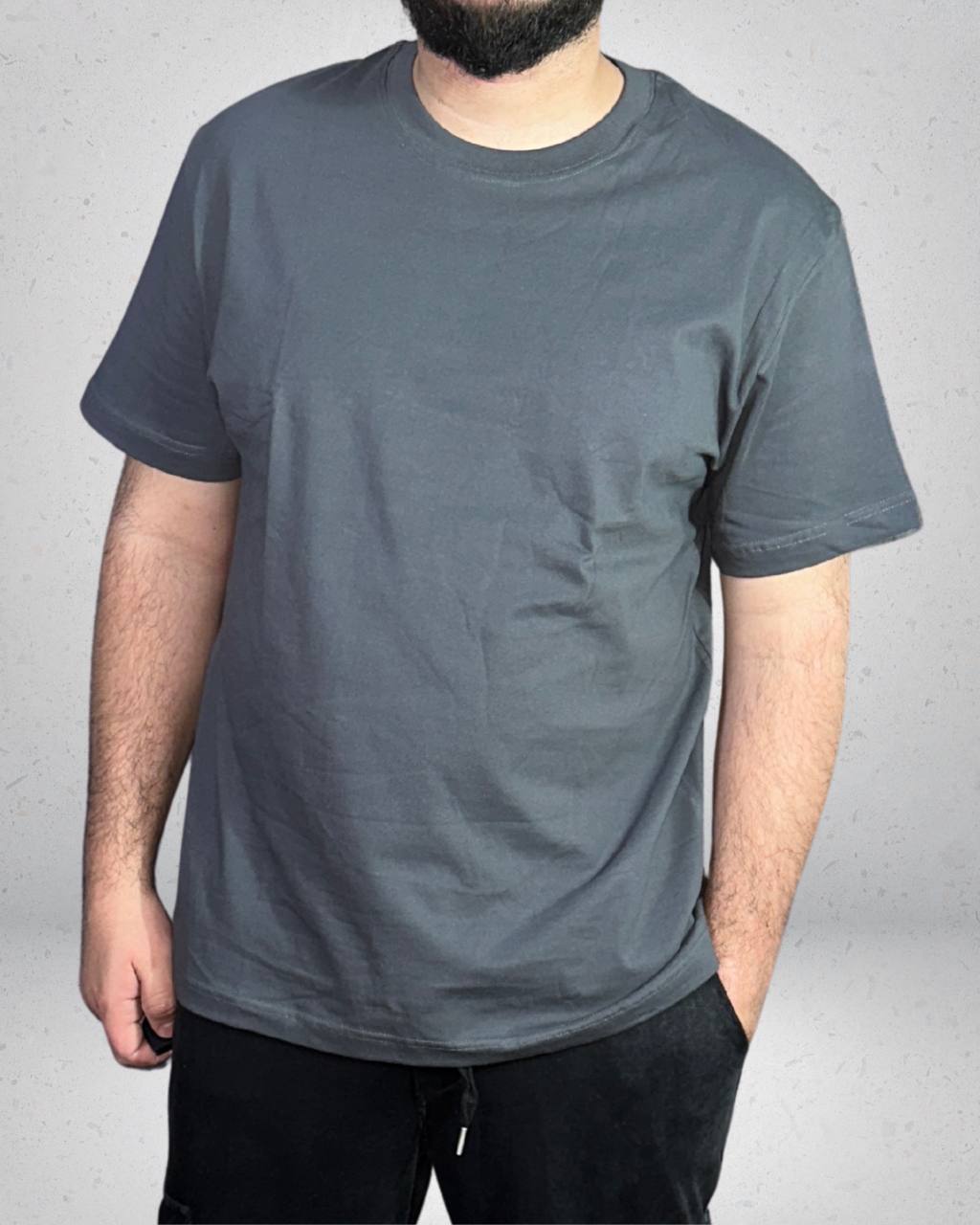Polera Oversize Grey Blanks — Algodón Peinado
