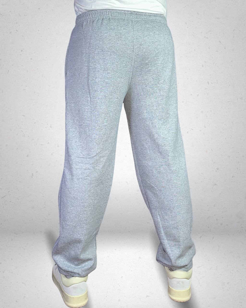 Buzo Recto Grey Blanks — Crewneck Algodón