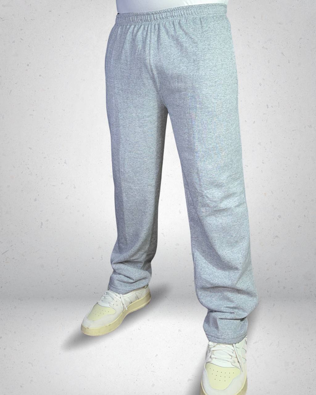 Buzo Recto Grey Blanks — Crewneck Algodón