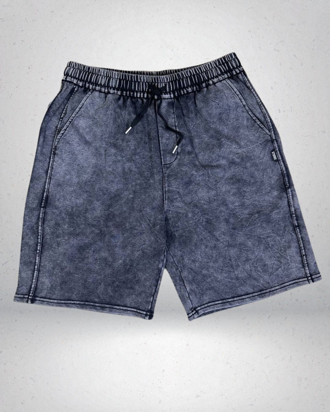 SHORT ACIDWASH NEGRO