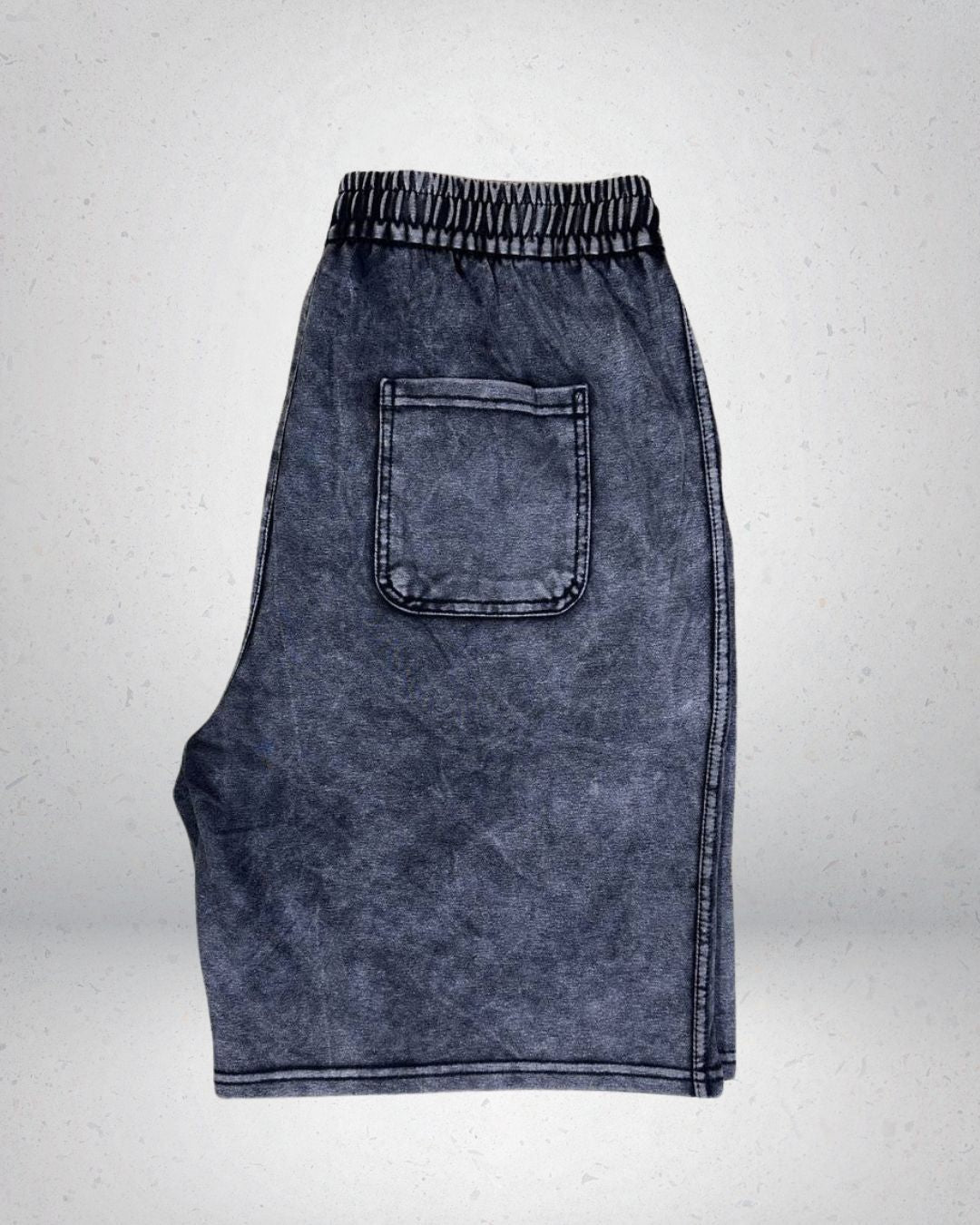 SHORT ACIDWASH NEGRO