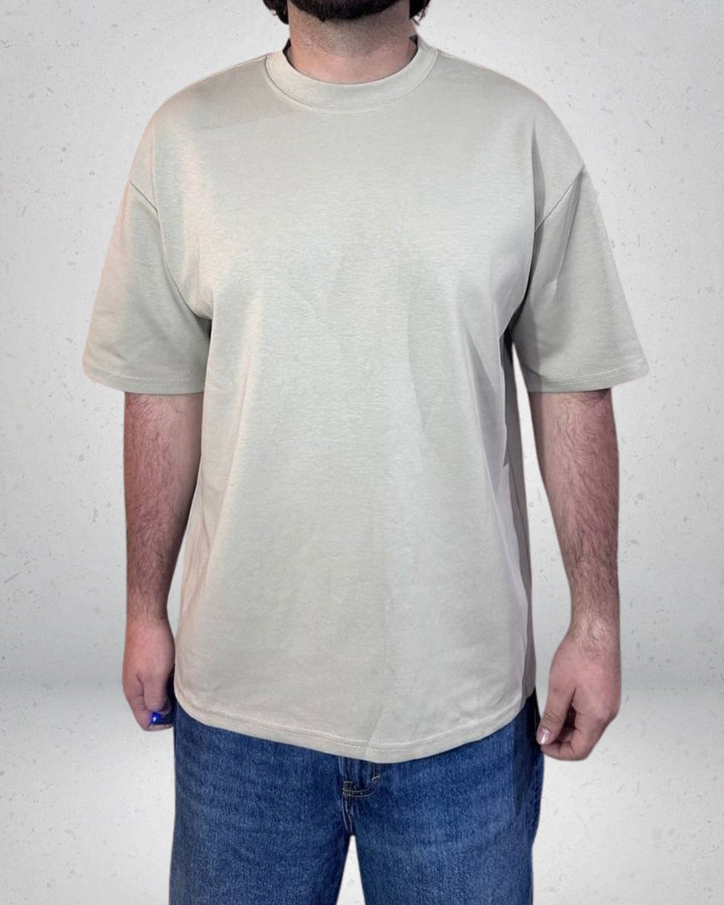 POLERA OVERSIZE ALTO GRAMAJE BEIGE