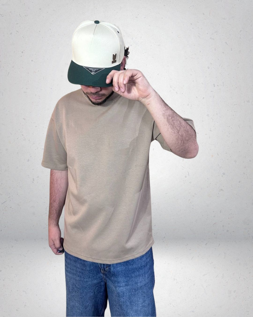 POLERA OVERSIZE ALTO GRAMAJE CAFE