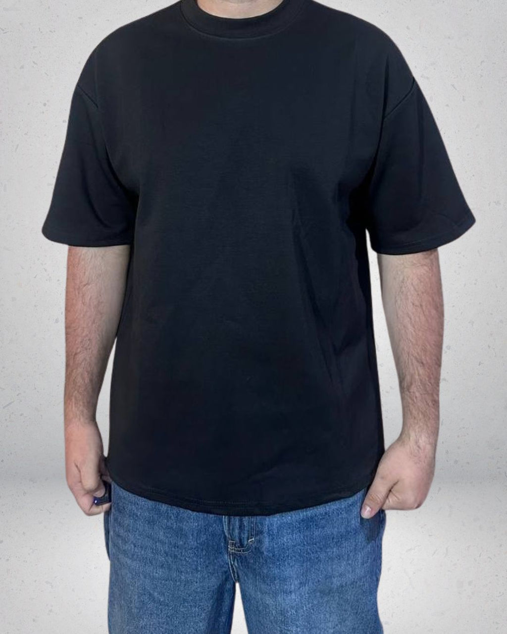 POLERA OVERSIZE ALTO GRAMAJE NEGRA