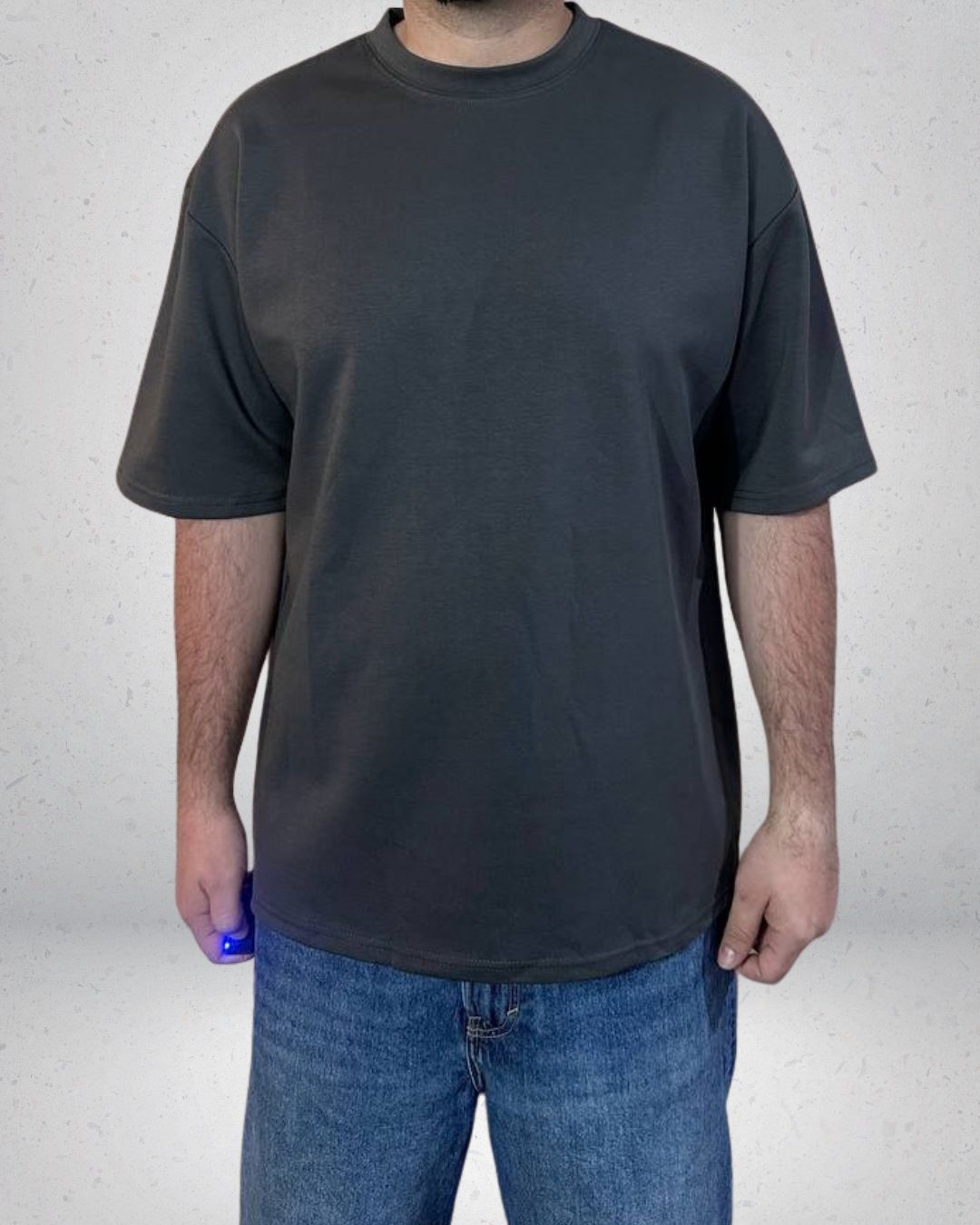 POLERA OVERSIZE ALTO GRAMAJE GRIS
