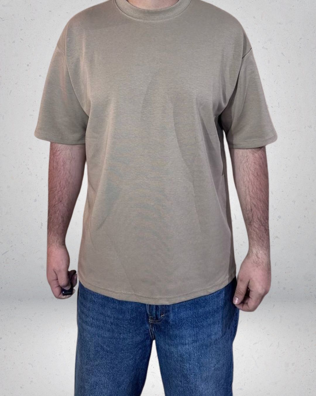 POLERA OVERSIZE ALTO GRAMAJE CAFE