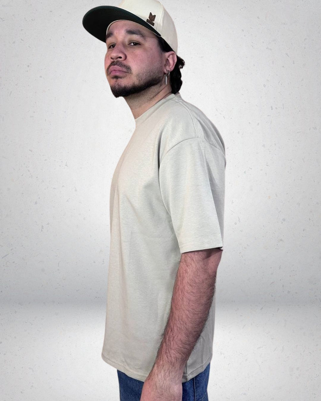 POLERA OVERSIZE ALTO GRAMAJE BEIGE