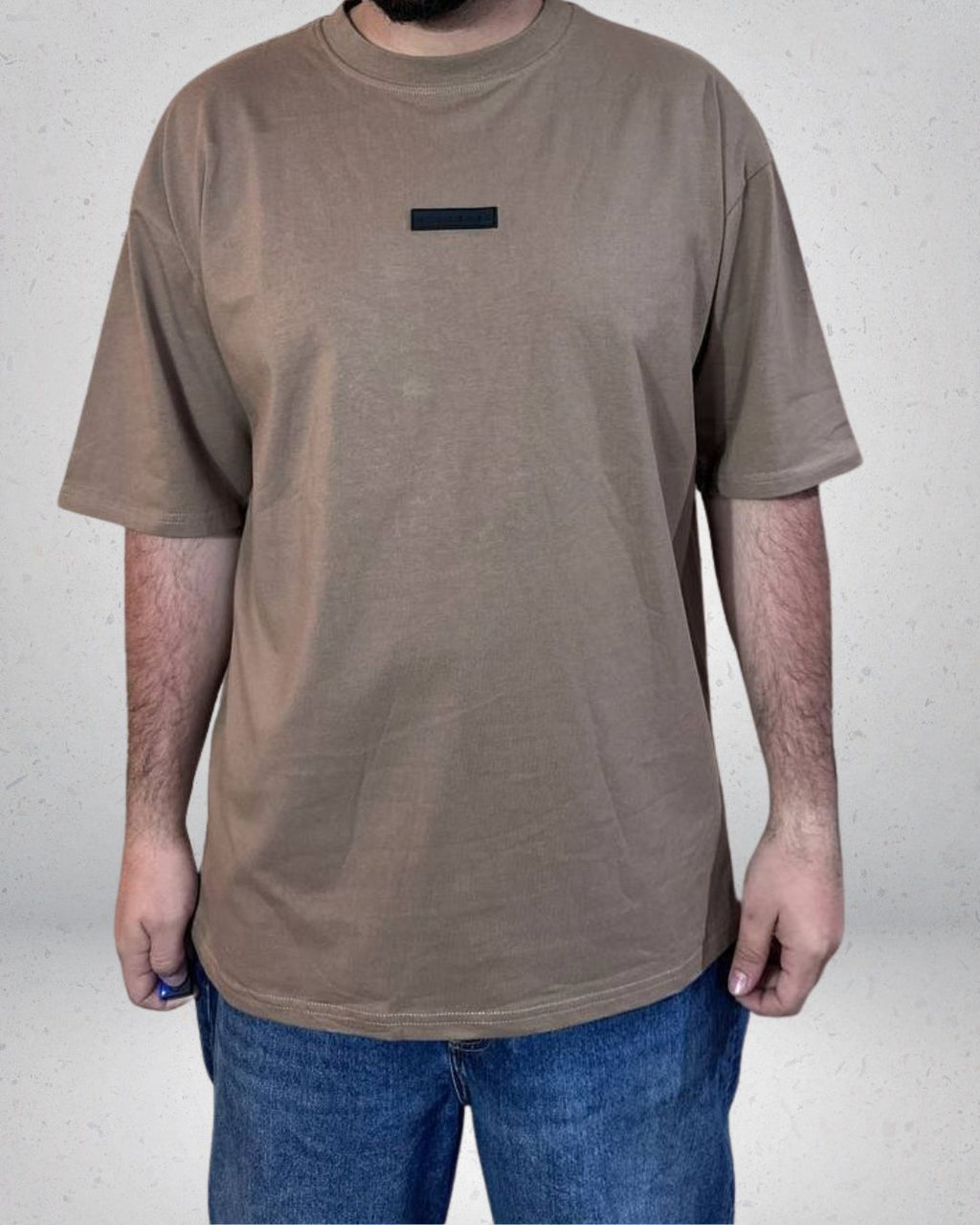 POLERA OVERSIZE ALTO RELIEVE MARRON