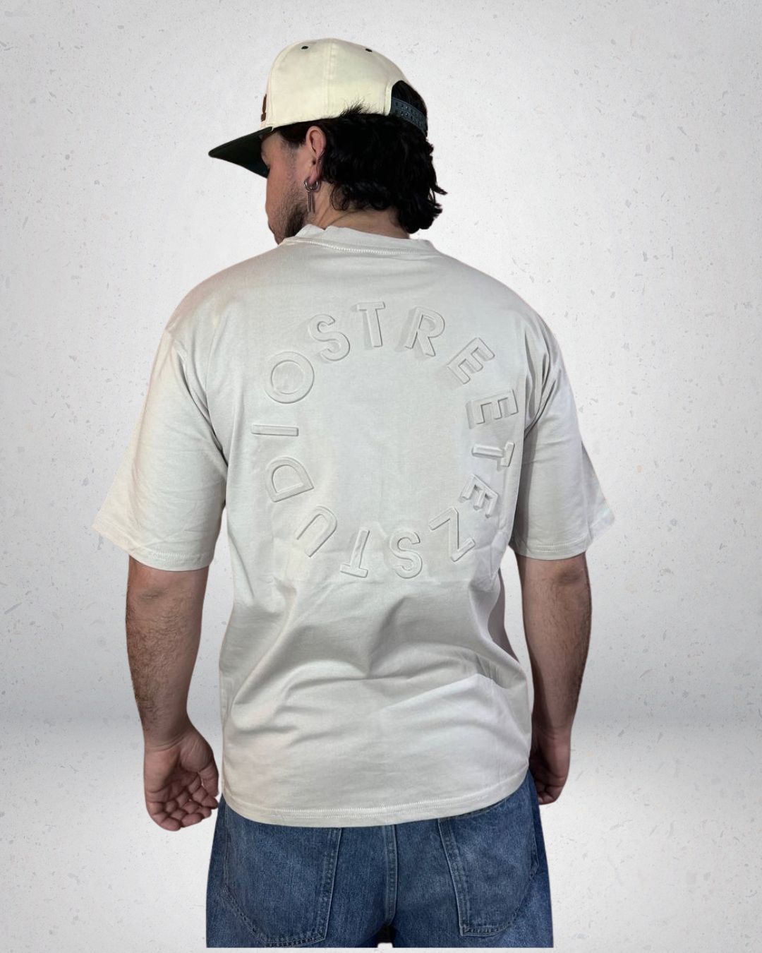 POLERA OVERZISE ALTO RELIEVE BEIGE