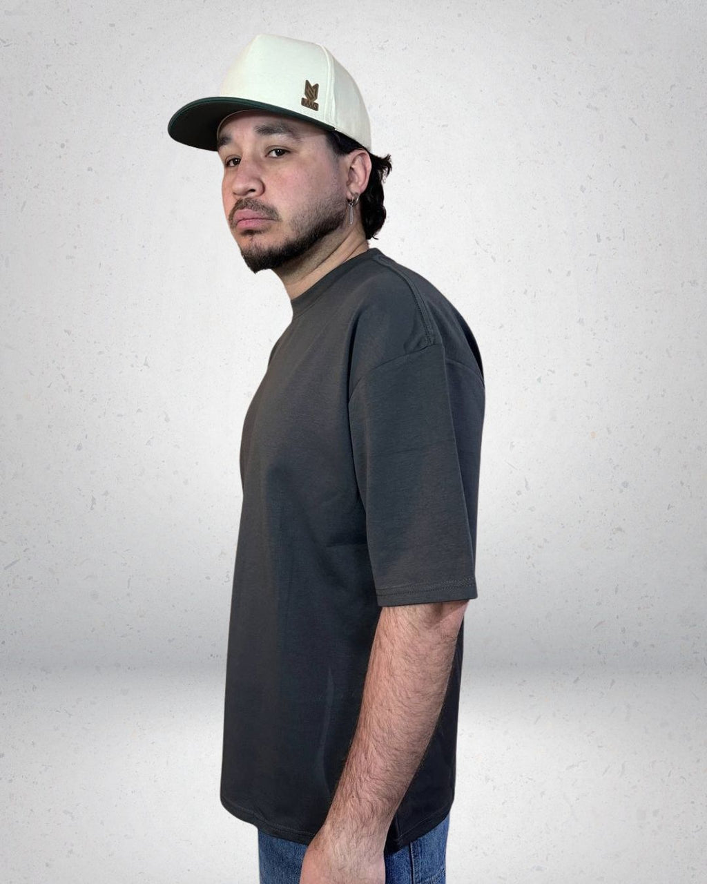 POLERA OVERSIZE ALTO GRAMAJE GRIS