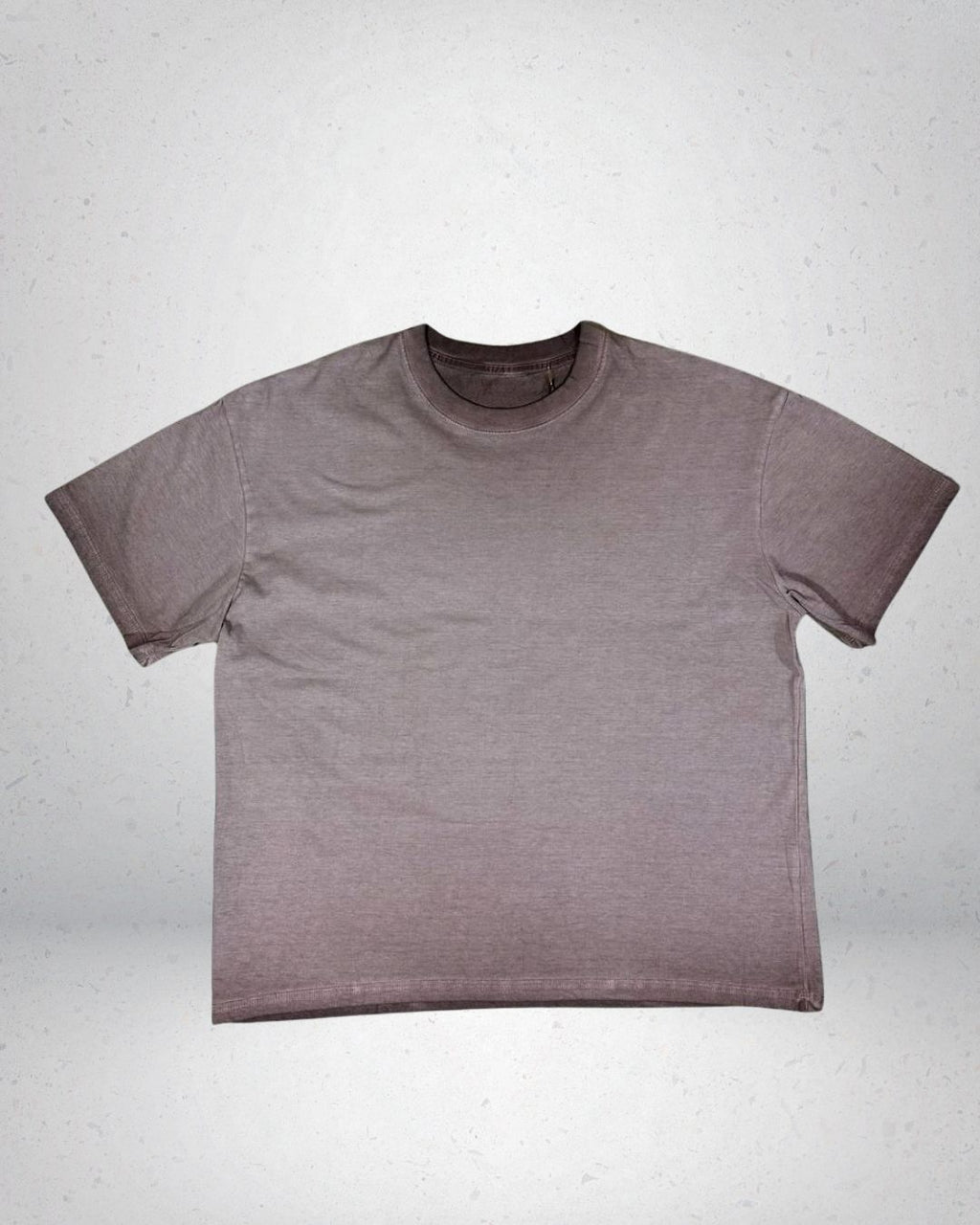 POLERA BOXY FIT ACIDWASH FOCALIZADO MARRON