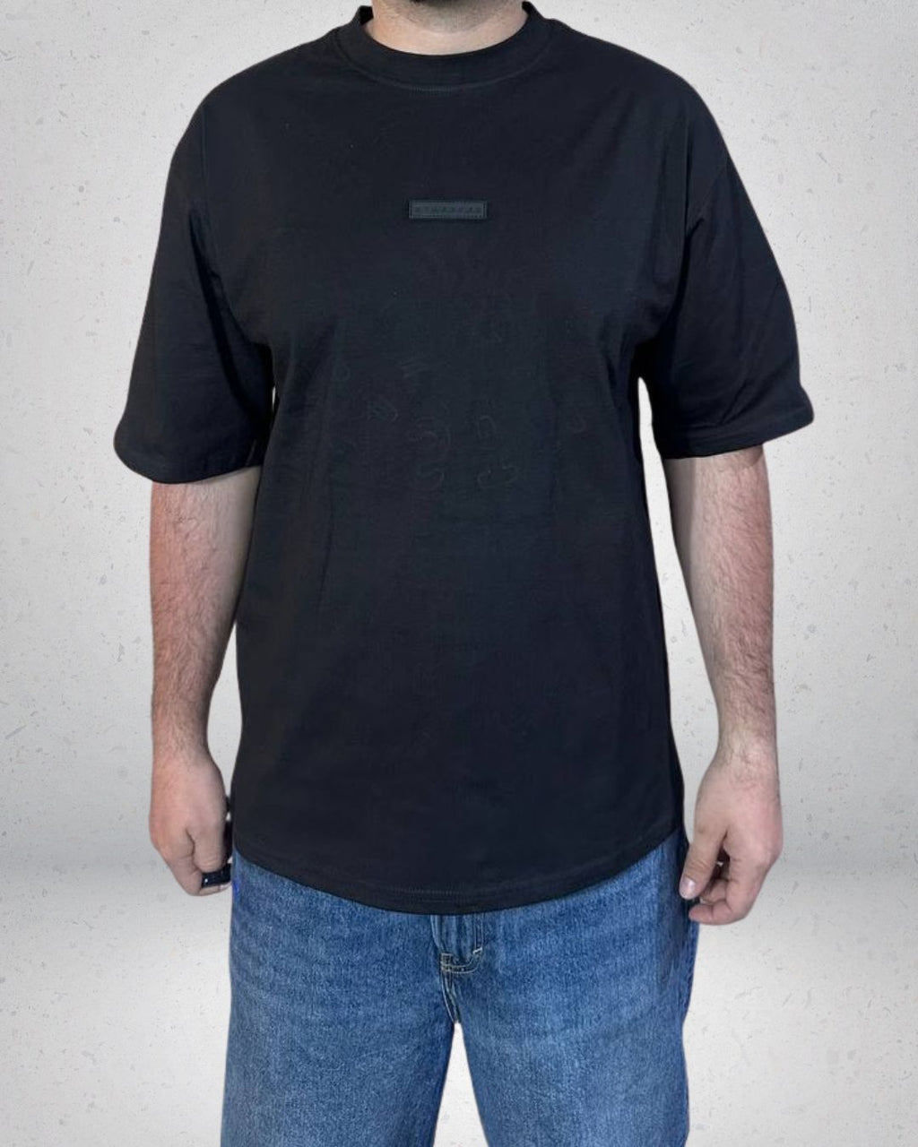 POLERA OVERSIZE ALTO RELIEVE NEGRA