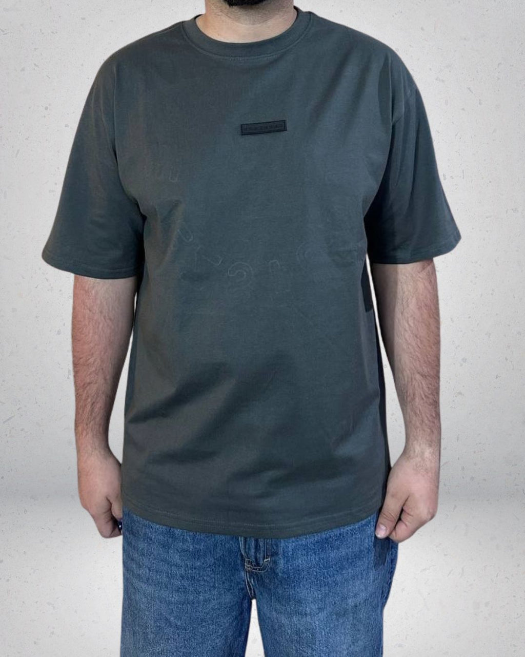 POLERA OVERSIZE ALTO RELIEVE GRIS