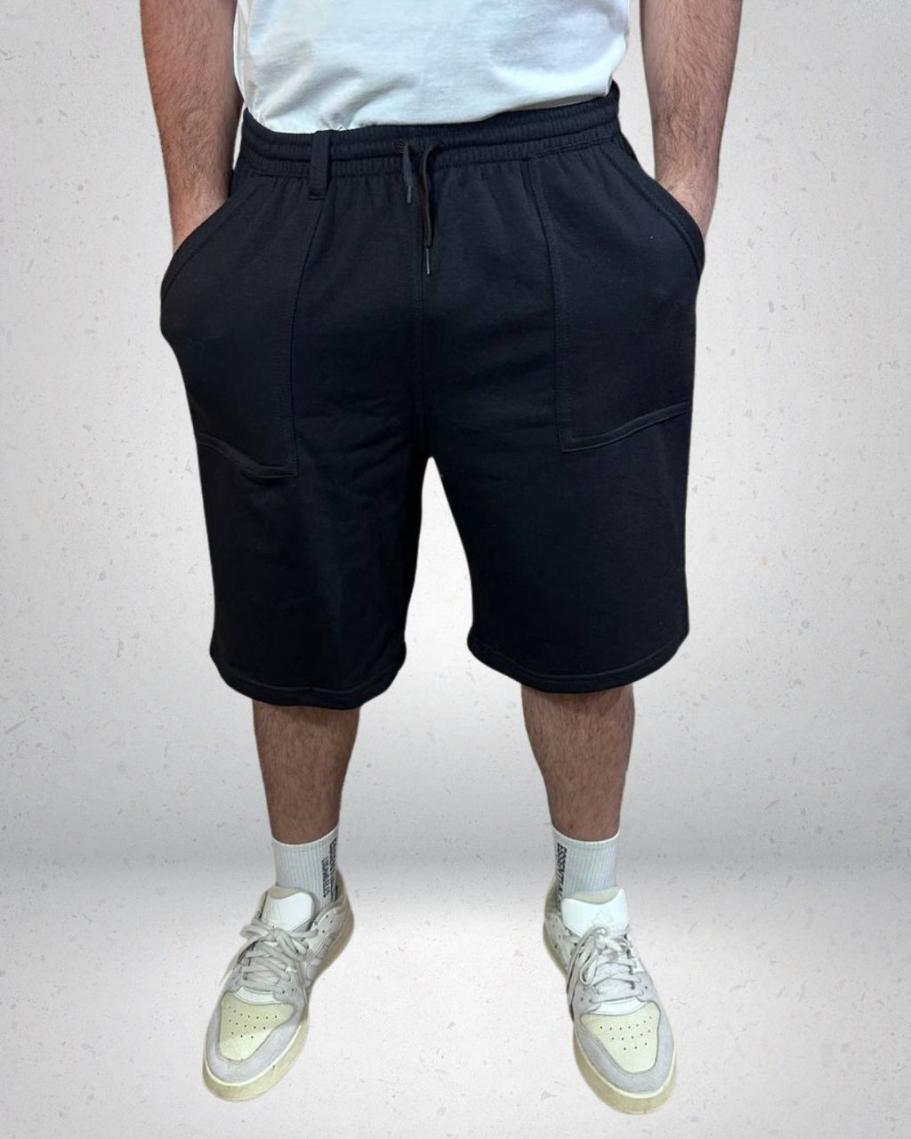 SHORT BAGGY DE ALGODON NEGRO