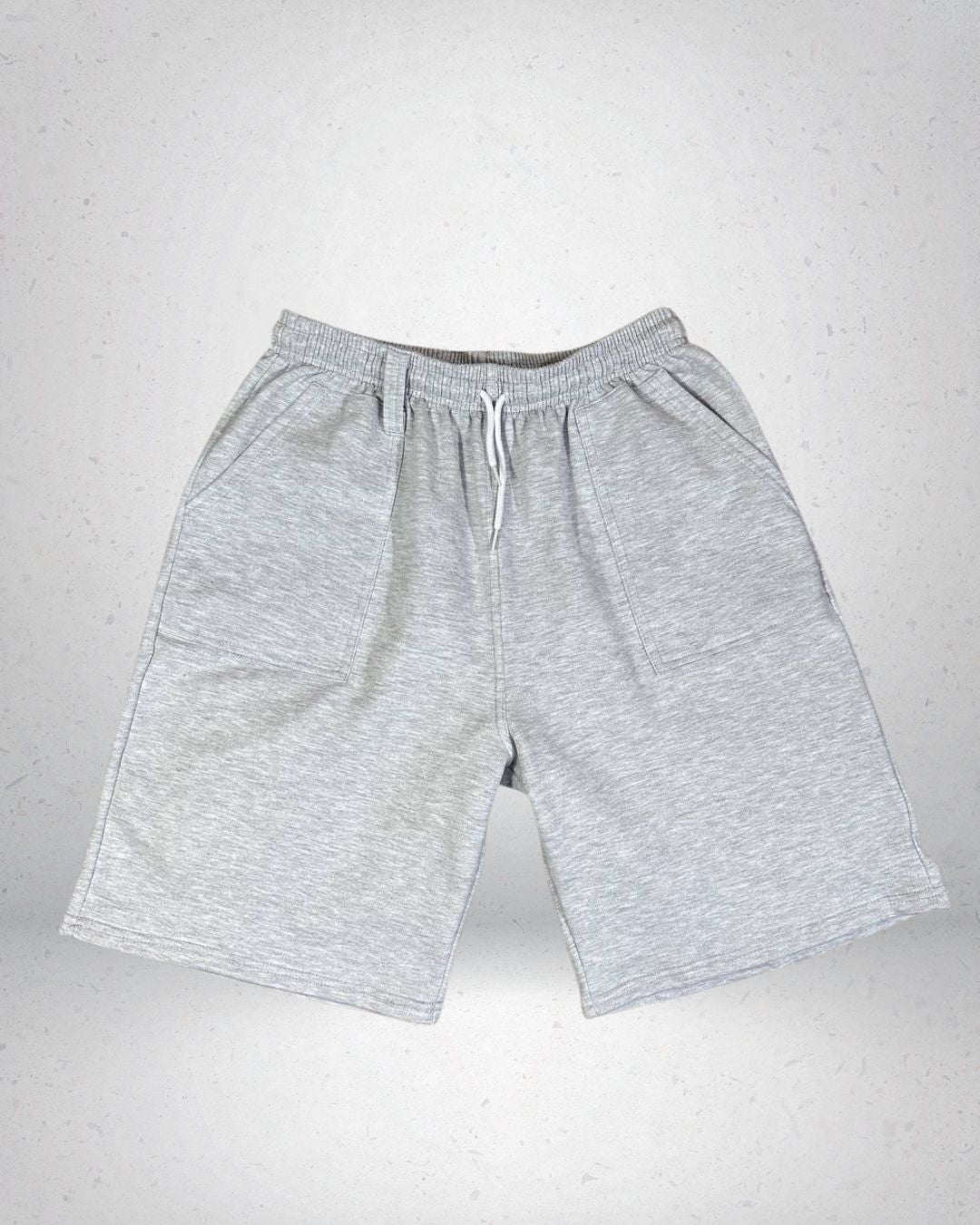 SHORT BAGGY DE ALGODON GRIS